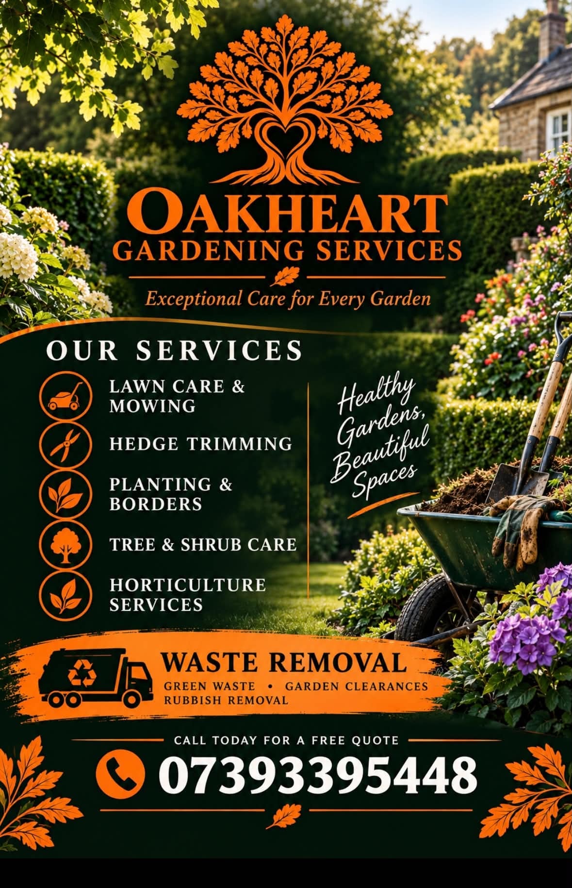 Horticulture — hands working with plants and soil
